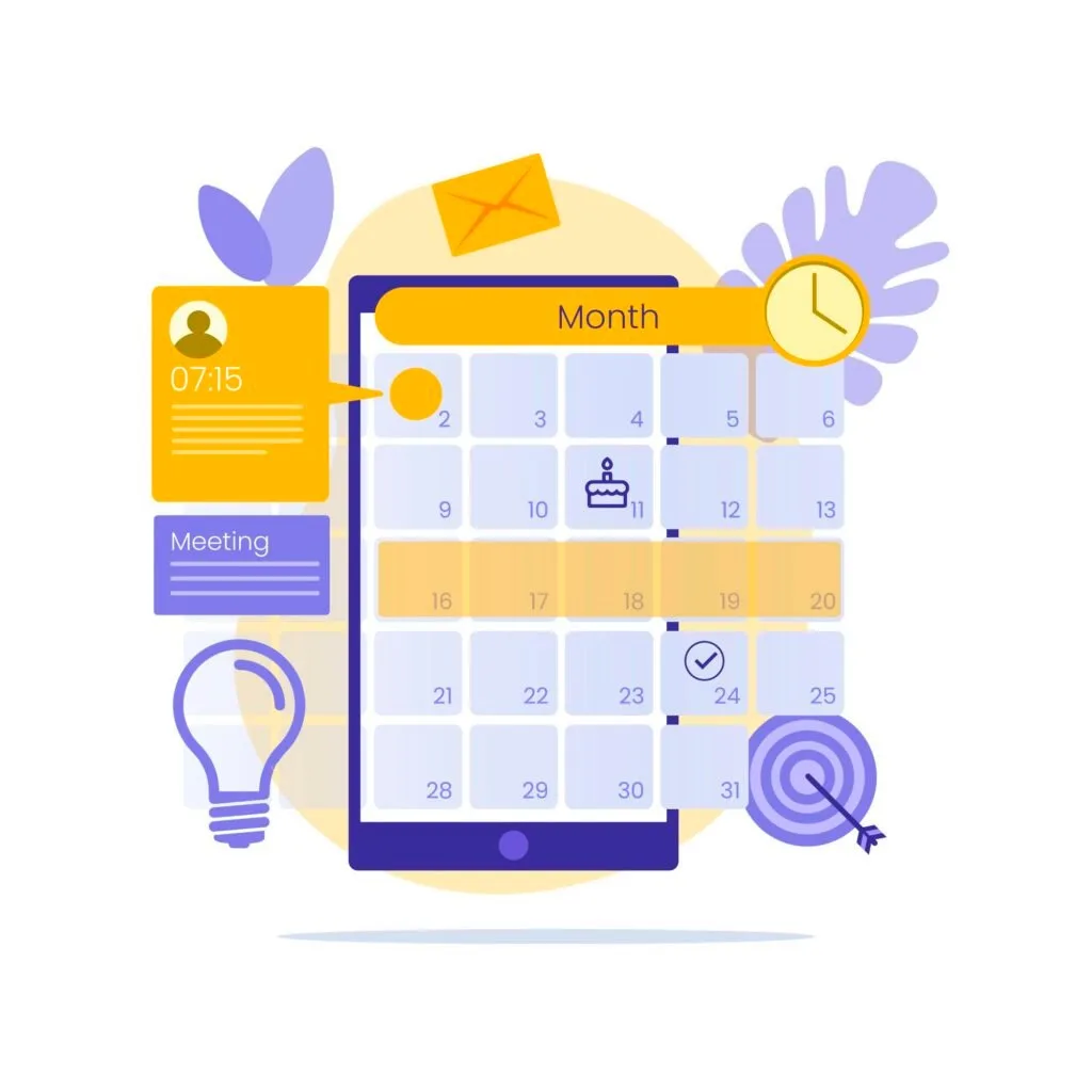 social media content calendar