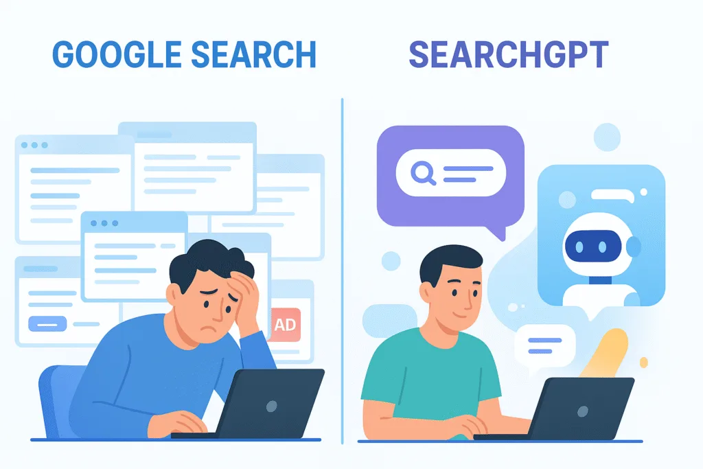 SearchGPT vs Google Search Comparison – You Won’t Believe the Outcome!
