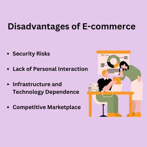 disadvantages of e-commerce