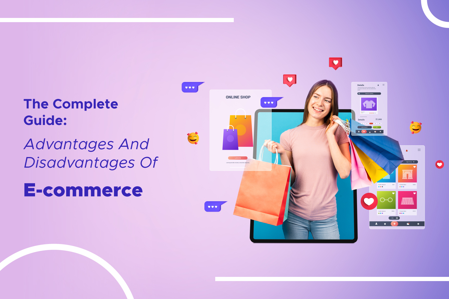 advantages and disadvantages of e commerce