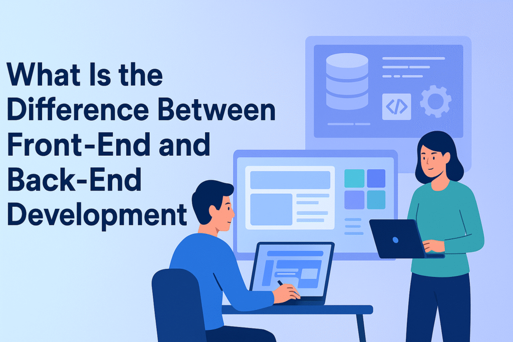 Front-end vs back-end development